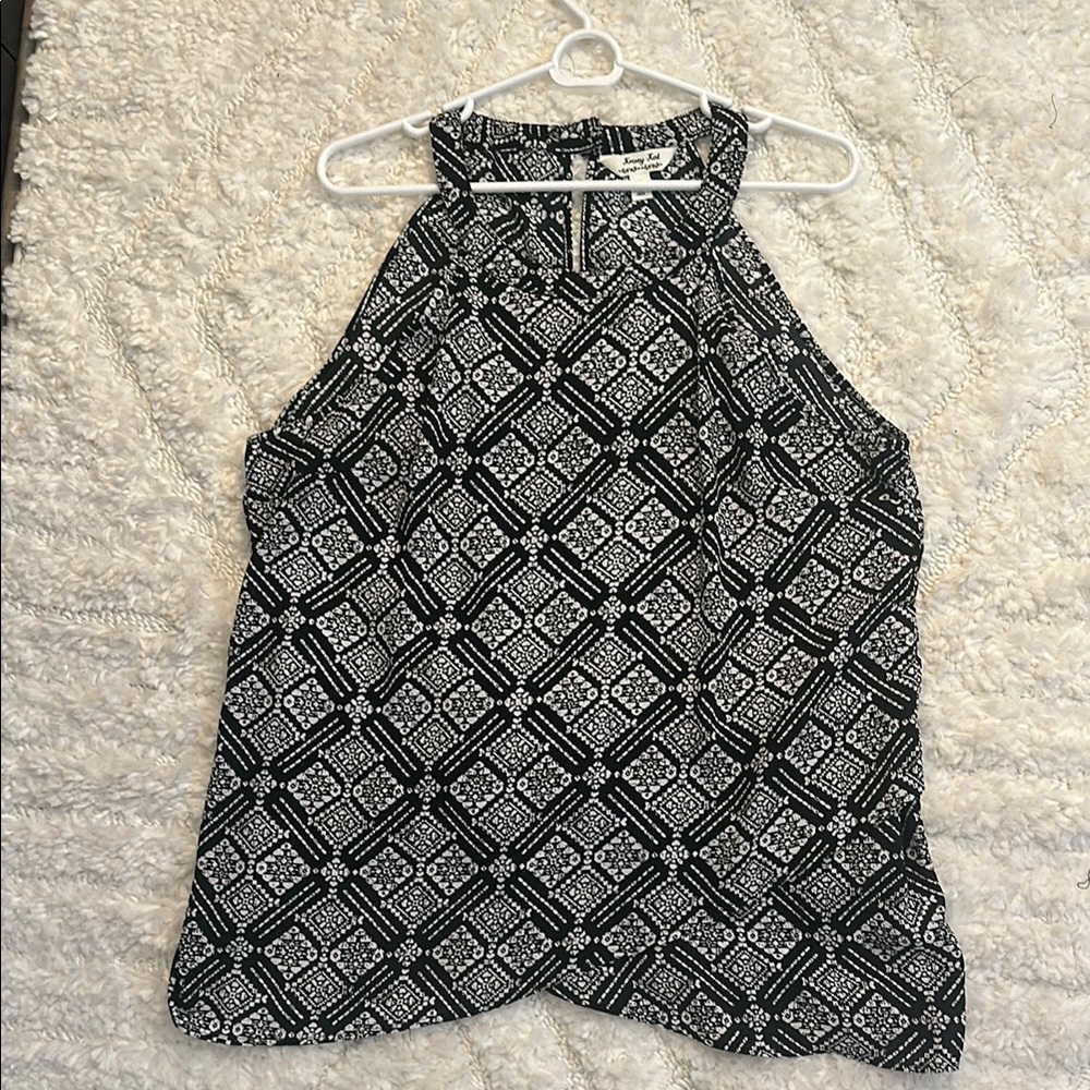 Stylish Black and White Women's Top